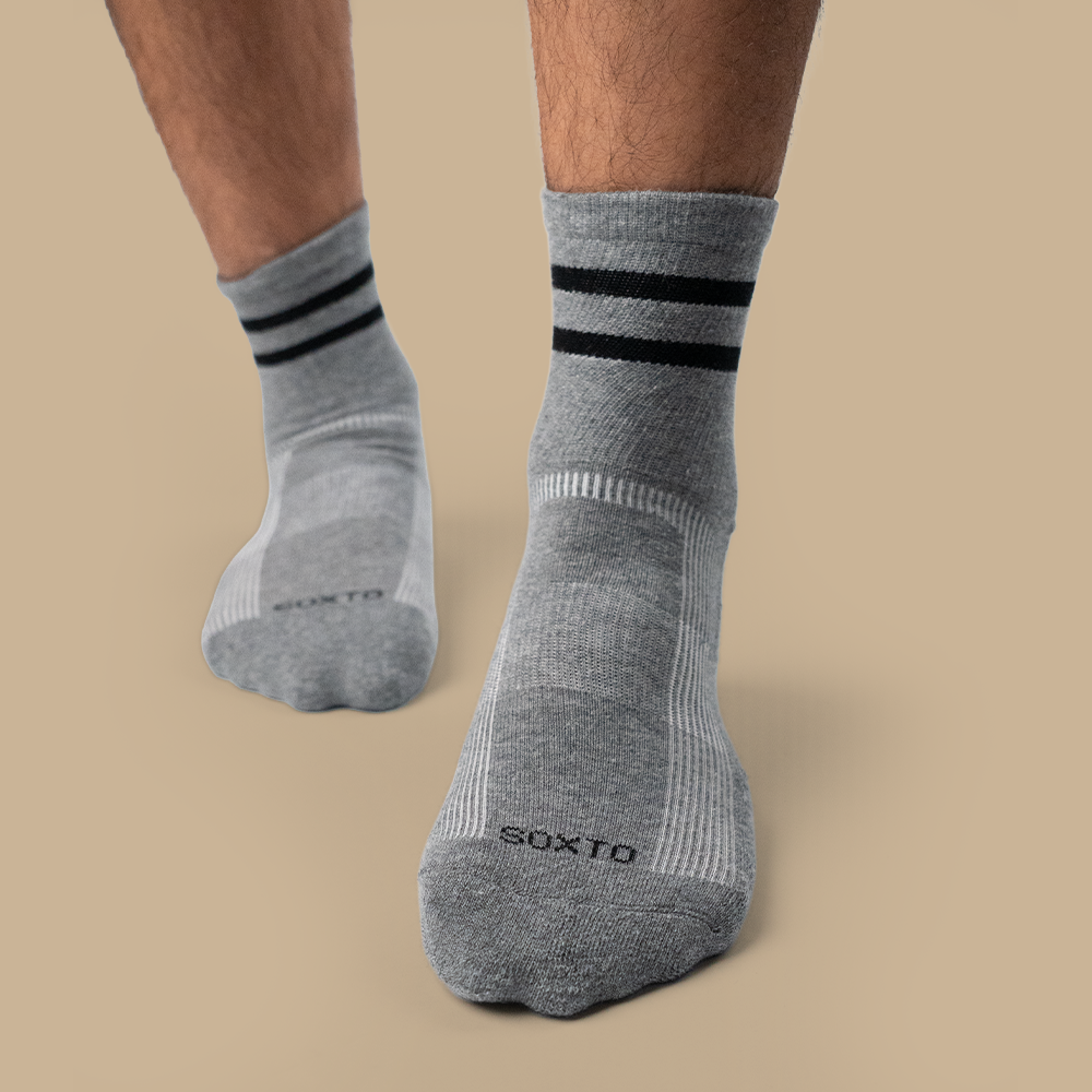 Quarter Striped Sport White