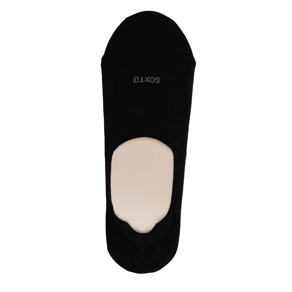No Show Padded Invisible Black