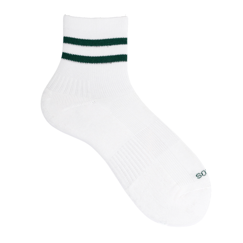 Quarter Striped Sport White
