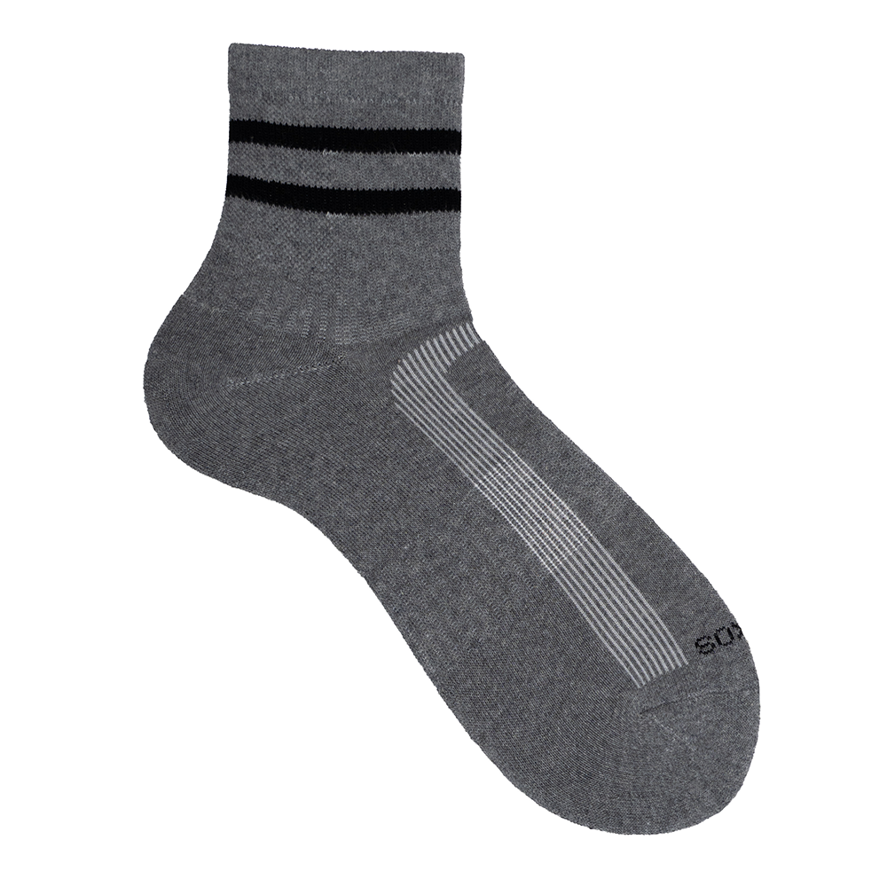 Quarter Striped Sport Gray