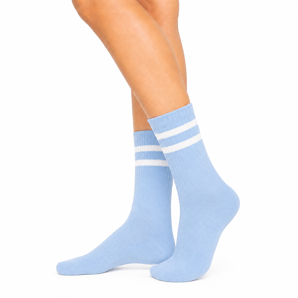 Half Calf Striped Sport Blue