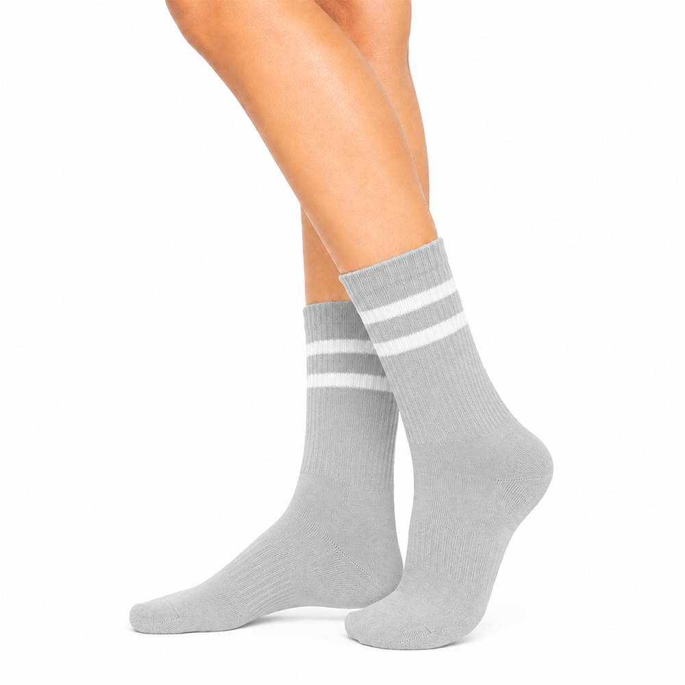 Half Calf Striped Sport Gray