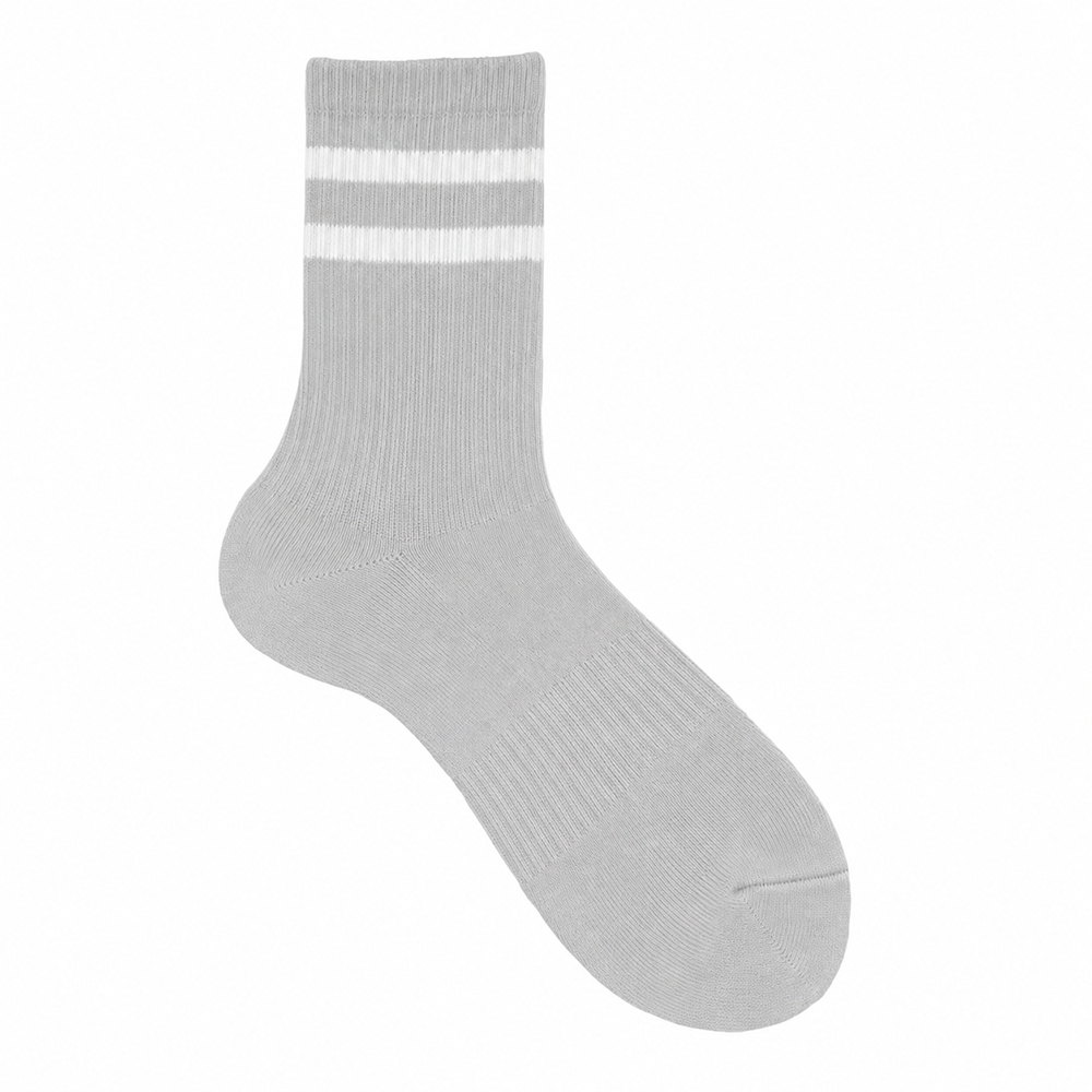 Half Calf Striped Sport Gray