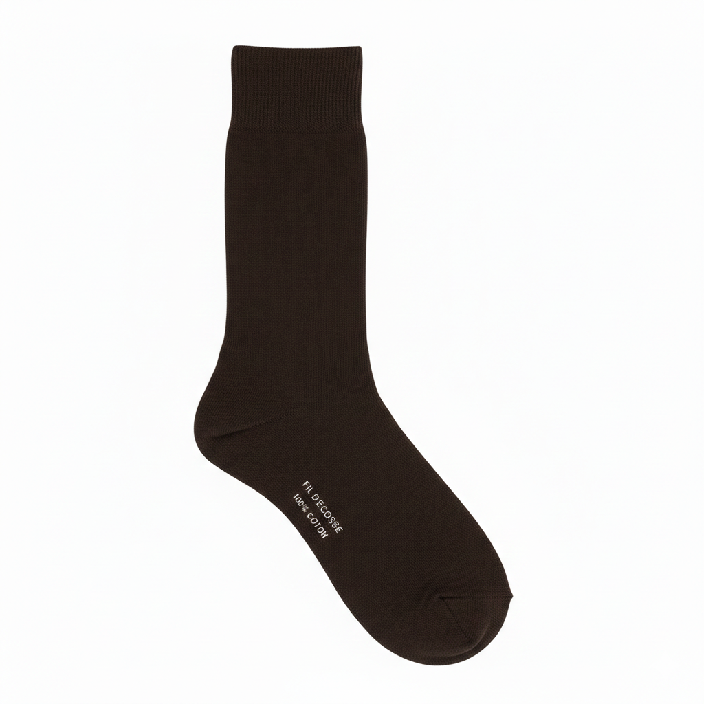100% Mercerized Cotton Formal Brown