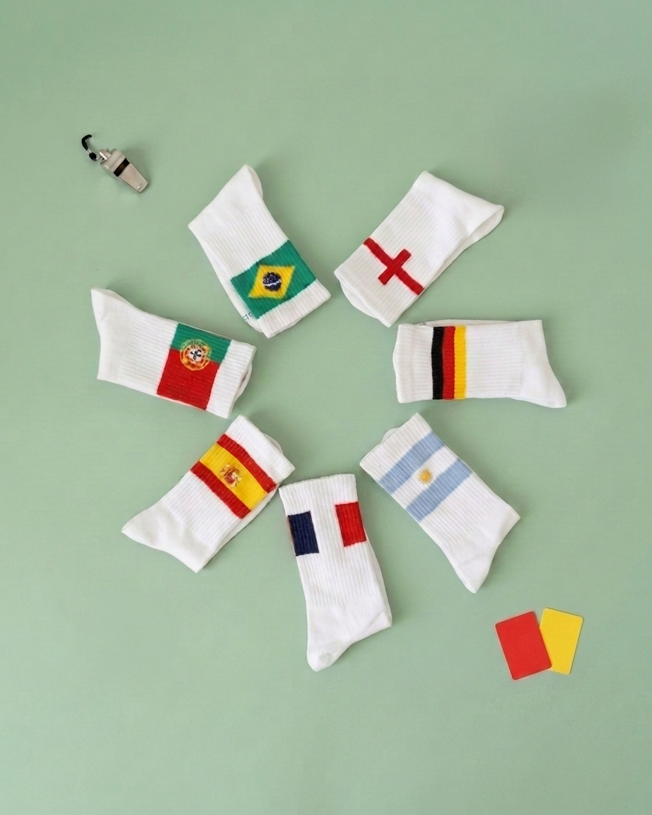 World Cup 2026 Limited Edition Flag Socks- Brazil
